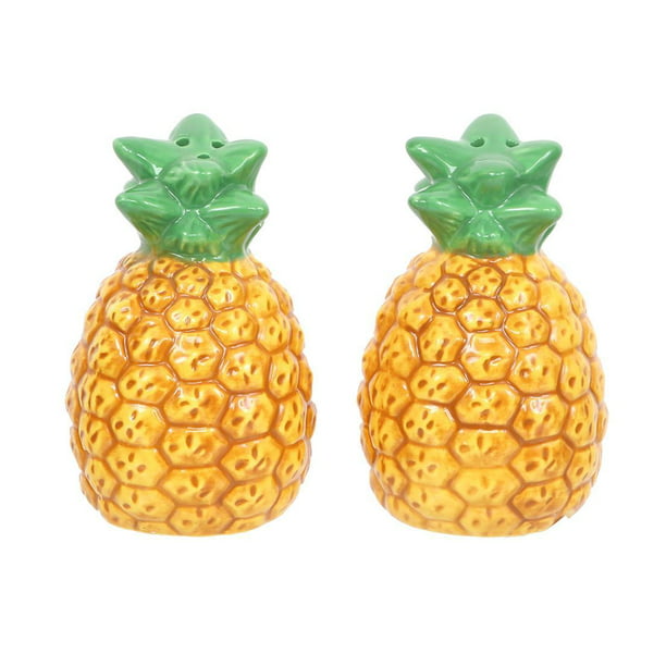 Novelty Salt and Pepper Shaker Set for the Kitchen Collector Pineapple 